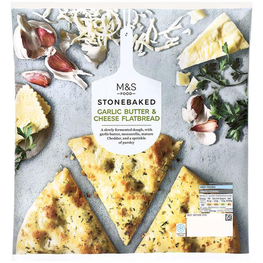 M&S Garlic Butter & Cheese Flatbread Frozen