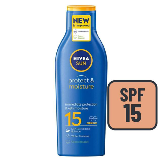 NIVEA SUN Protect & Moisture SPF15 Sun Cream Lotion