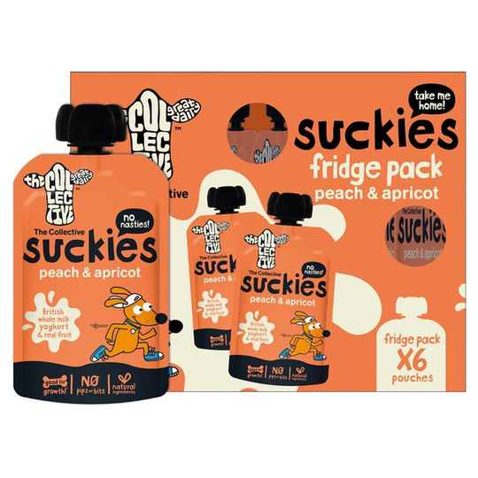The Collective Kids Peach & Apricot Suckies Yoghurt Multipack