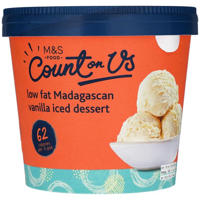 M&S Count On Us Madagascan Vanilla Ice Cream Low Fat