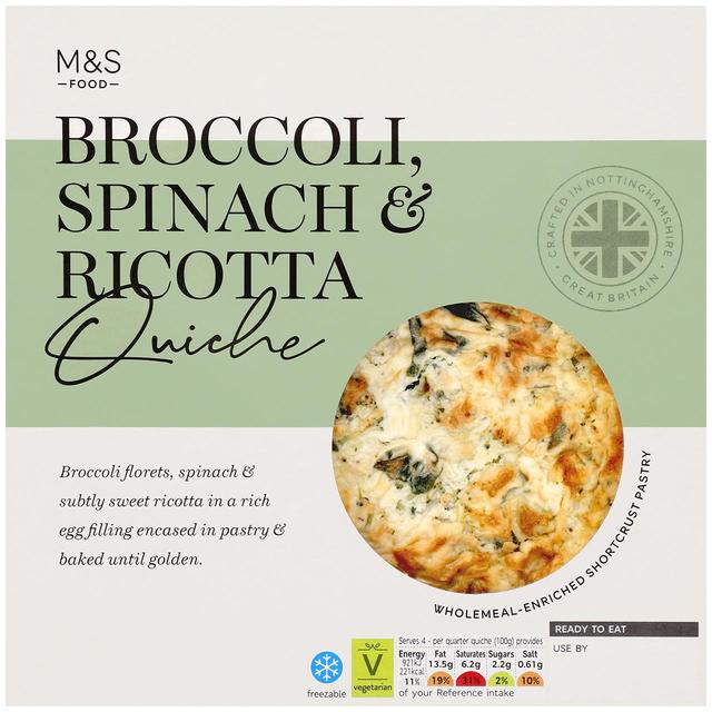 M&S Broccoli, Spinach & Ricotta Quiche