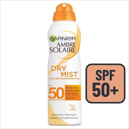 Ambre Solaire SPF 50 Dry Mist Sun Cream Spray