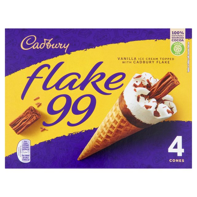 Cadbury 99 Flake Cones
