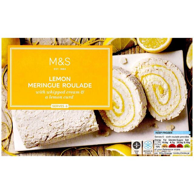 M&S Lemon Meringue Roulade Frozen