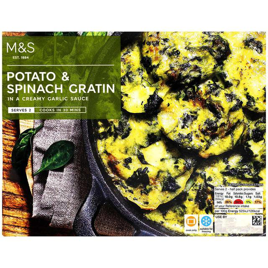 M&S Potato & Spinach Gratin
