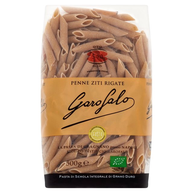 Garofalo Organic Whole Wheat Penne Dry Pasta