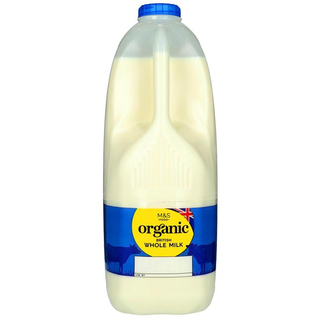 M&S Organic Whole Milk 4 Pints