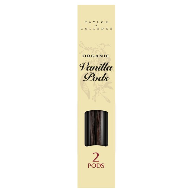 Taylor & Colledge 2 Organic Vanilla Pods