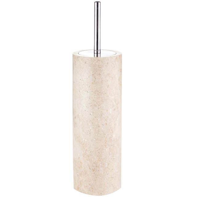 M&S Marble Toilet Brush Holder, Cream