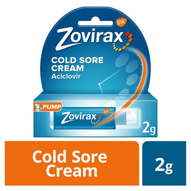 Zovirax Cold Sore Cream Pump