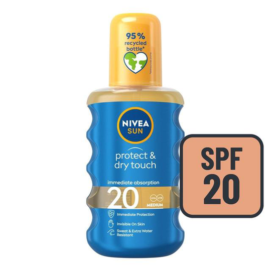 NIVEA SUN Protect & Dry Touch SPF20 Sun Cream Spray