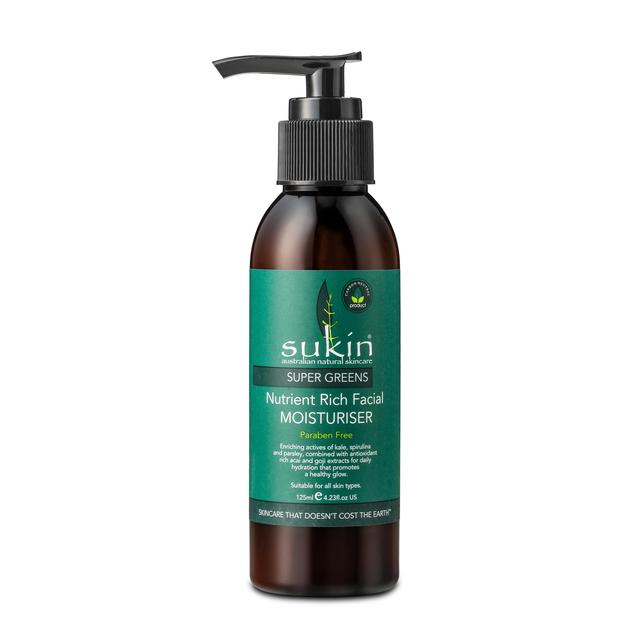 Sukin Natural Hydrating Facial Moisturiser Pump Super Greens