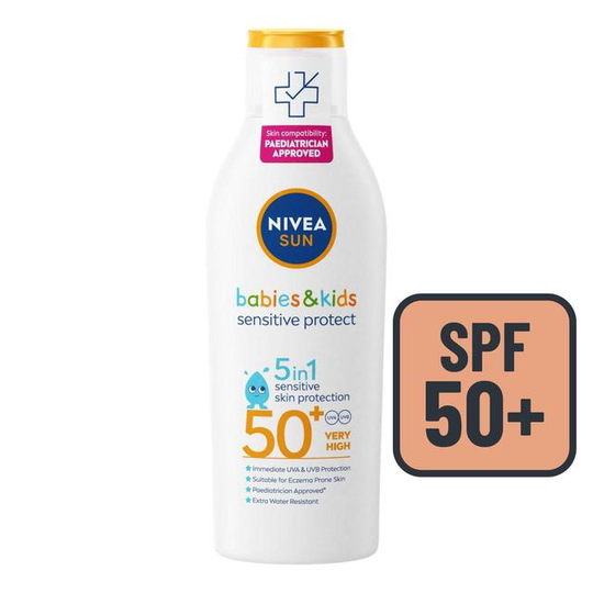 NIVEA SUN Kids Protect & Sensitive SPF50+ Sun Cream Lotion