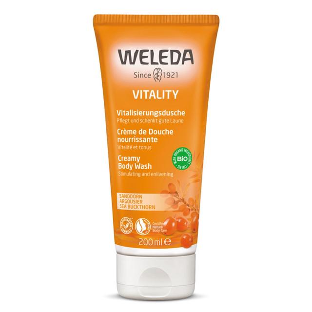 Weleda Natural Sea Buckthorn Creamy Body Wash, Vegan