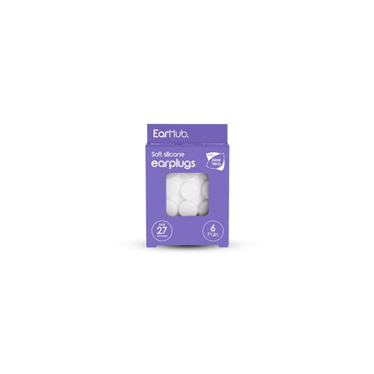 EarHub Sleepwell Soft Silicone Earplugs 6 Pair