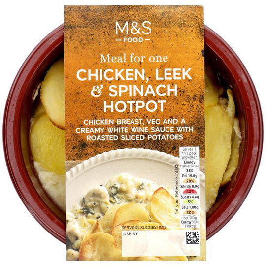 M&S Chicken, Leek & Spinach Hotpot