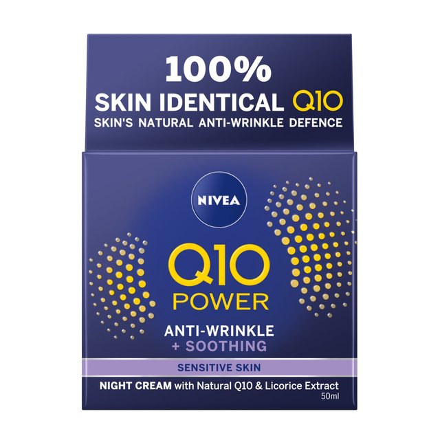 NIVEA Q10 Power Sensitive Night Cream Face Moisturiser