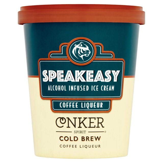 Speakeasy Coffee Liqueur Ice Cream with Conker Spirits Cold Brew Liqueur
