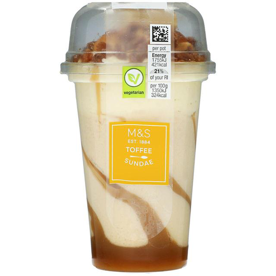 M&S Toffee Sundae