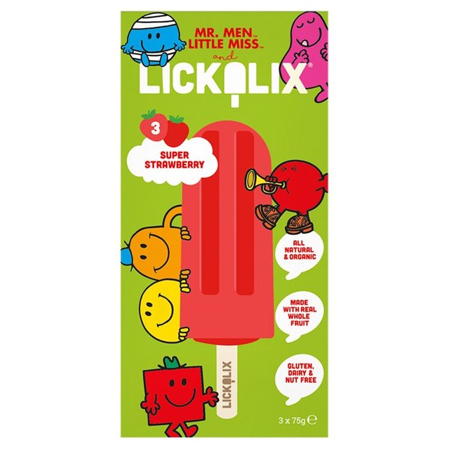 Lickalix & Mr Men Super Strawberry Ice Lollies