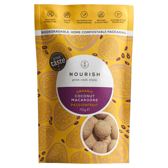 Nourish Organic Passionfruit Coconut Macaroons