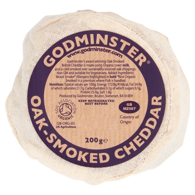 Godminster British Oak-Smoked Vintage Organic Cheddar