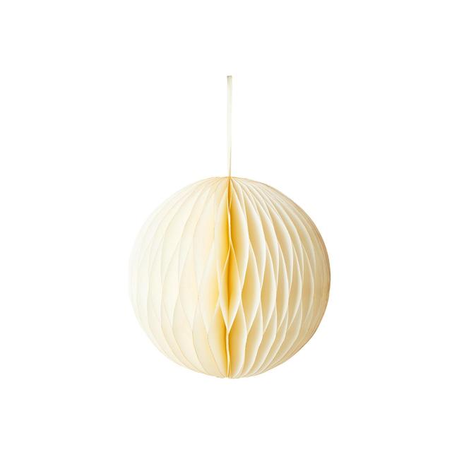 Honeycomb Paper Decorations Cream, 28cm