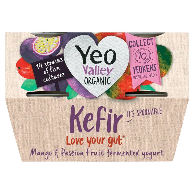 Yeo Valley Organic Mango & Passionfruit Kefir Yogurt