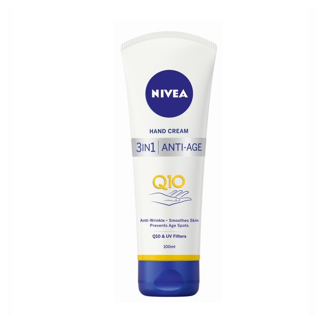 NIVEA 3 in 1 Q10 Anti-Wrinkle Hand Cream with UV Filters