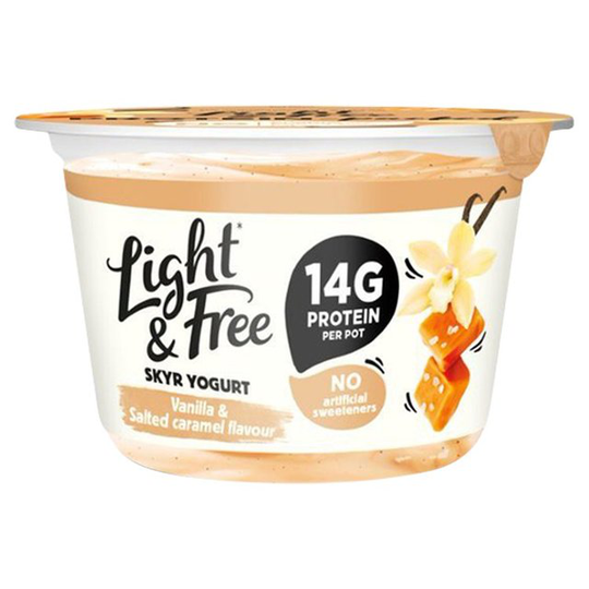 Light & Free Protein Yogurt Vanilla & Salted Caramel Flavour
