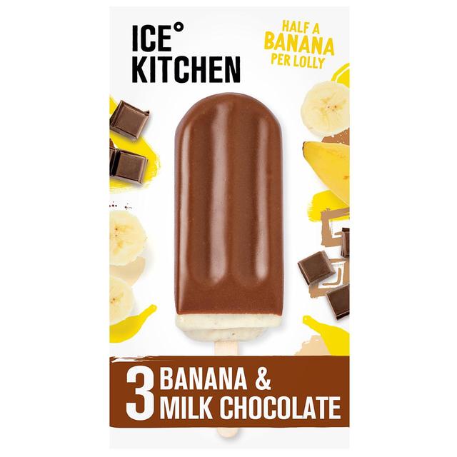 Ice Kitchen - Banana And Milk Chocolate Ice Lolly