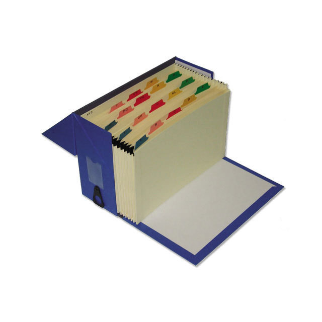 5 Star Office A-Z Expanding Box Blue