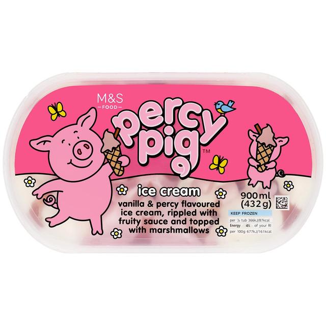 M&S Percy Pig Ice Cream