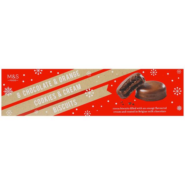 M&S 8 Cookies & Orange Cream Biscuits