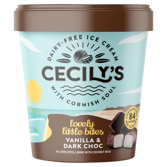 Cecily's Mini Bites Vegan Dairy-Free Vanilla Ice Cream