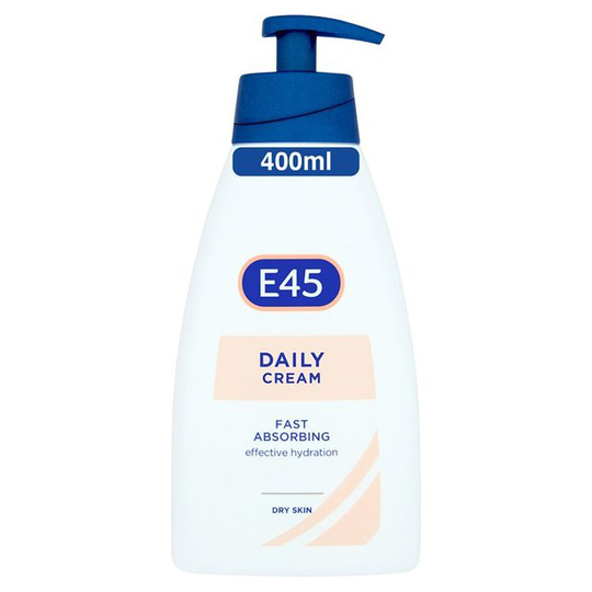 E45 Daily Moisturiser Cream for dry skin Pump