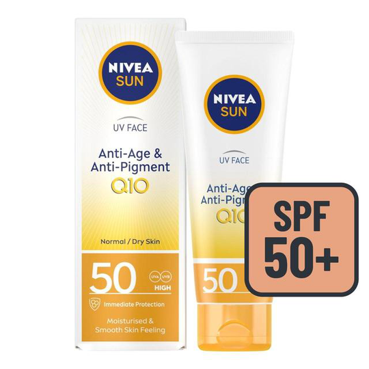 NIVEA SUN UV Face Q10 Anti-Age & Anti-Pigment SPF50 Sun Cream