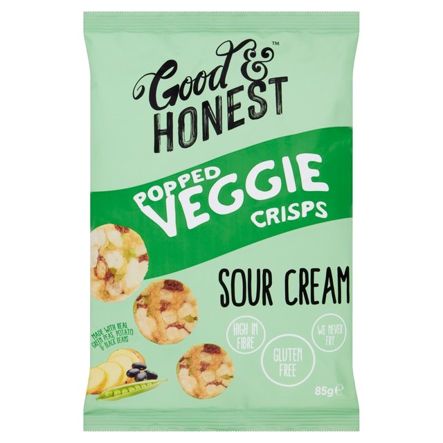 Good & Honest Popped Veggie Soya, Pea, Sour Cream