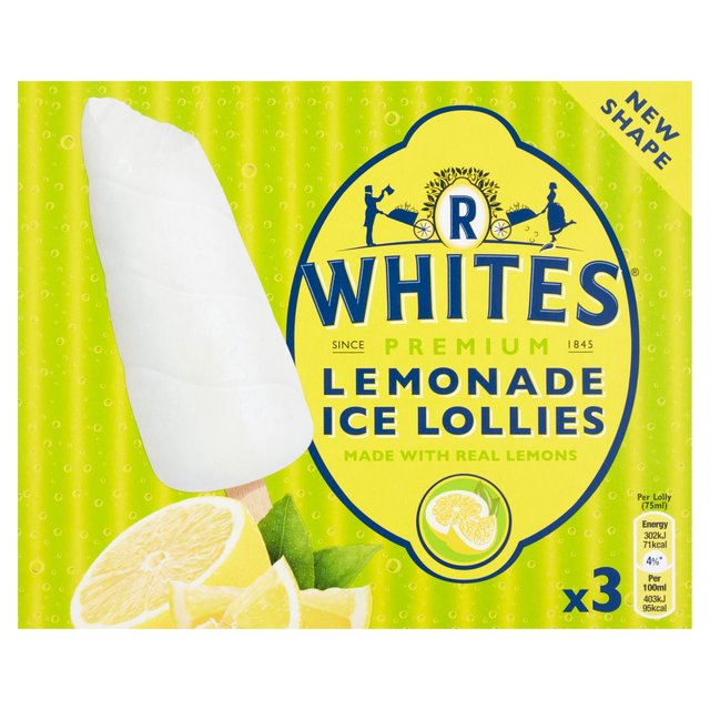 R Whites Premium Lemonade Ice Lollies