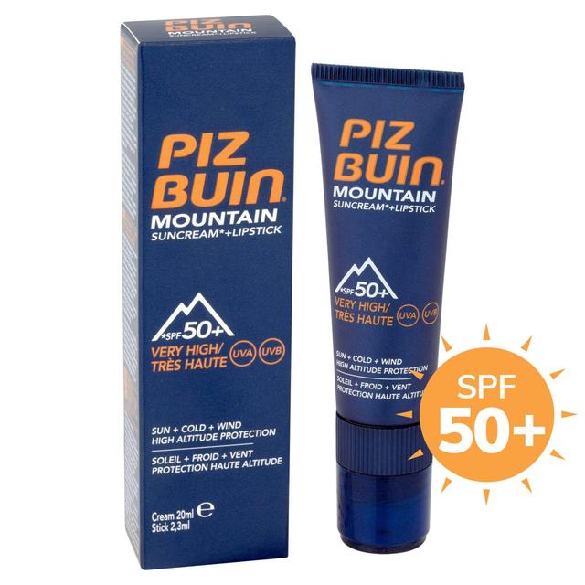 Piz Buin SPF 50+ Mountain Range Lipstick & Suncream