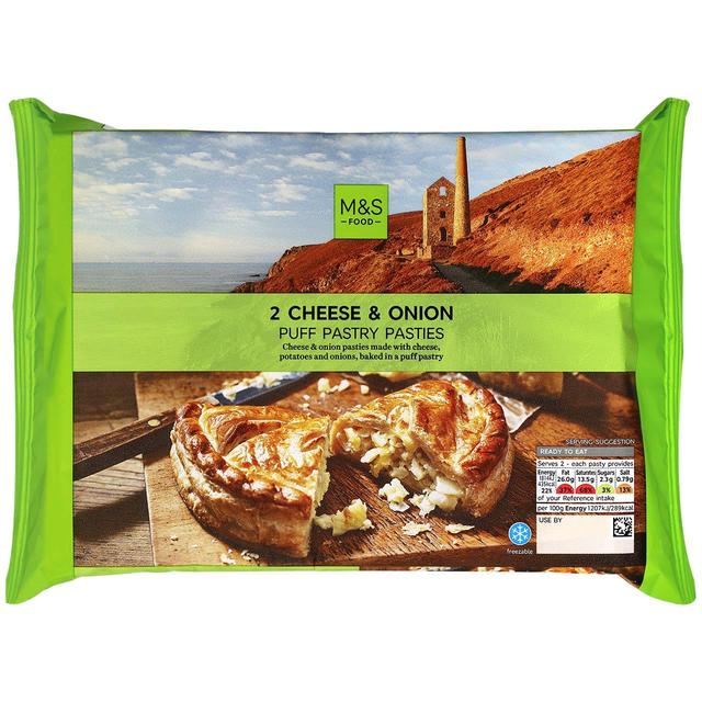 M&S 2 Cheese & Onion Pasties