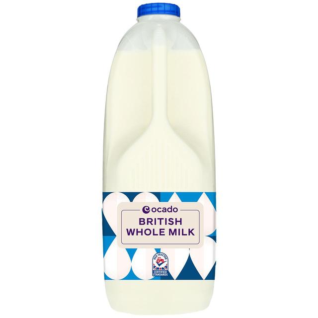 Ocado British Whole Milk 4 Pints