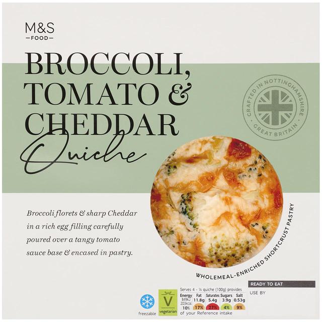 M&S Broccoli, Cheese & Tomato Quiche
