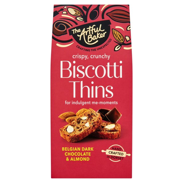 The Artful Baker Belgian Dark Chocolate & Almond Thins