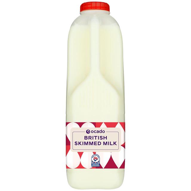 Ocado British Skimmed Milk 2 Pints