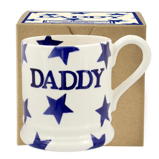 Emma Bridgewater Blue Star 'Daddy' 1/2 Pint Mug