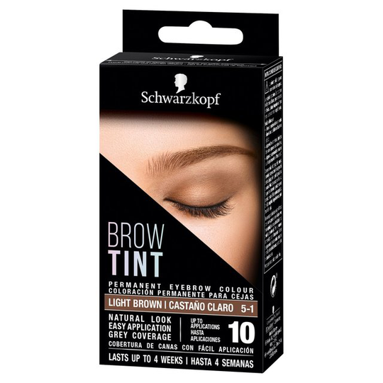Schwarzkopf Brow Tint Permanent Eyebrow Colour Light Brown