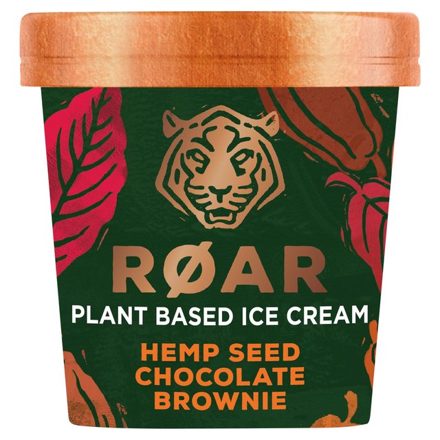 ROAR Plant Based Hemp Seed Chocolate Brownie Ice Cream