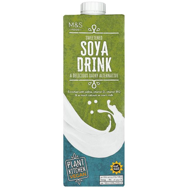 M&S Plant Kitchen Sweetened Soya Drink