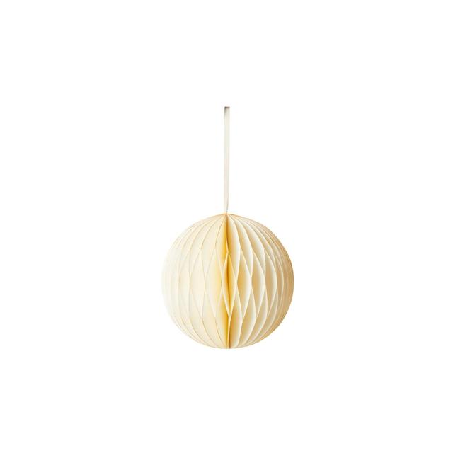 Honeycomb Paper Decorations Cream, 15cm